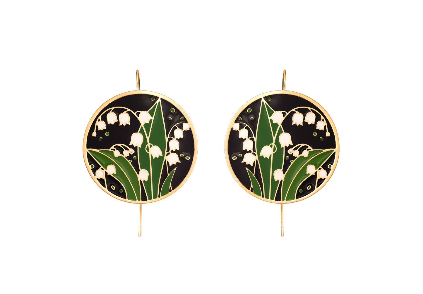 Brinco Floral Verde