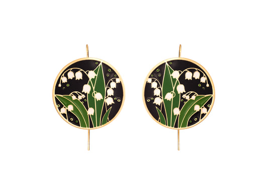 Brinco Floral Verde