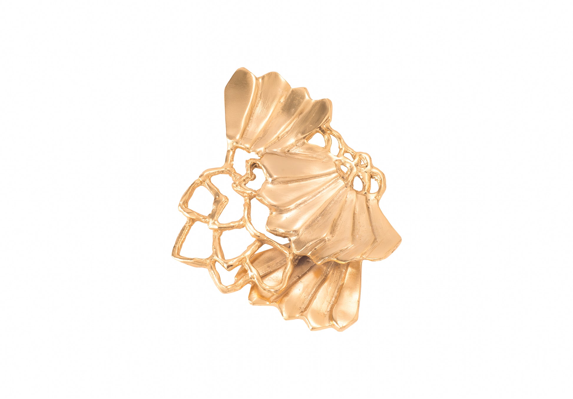 Broche dourado banhado em ouro 18k