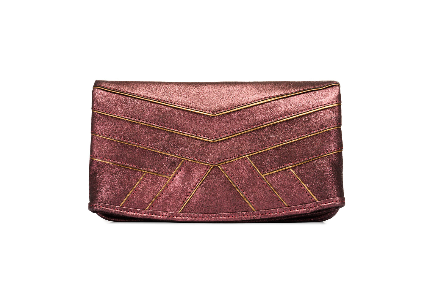 bolsa a tiracolo de couro roxa