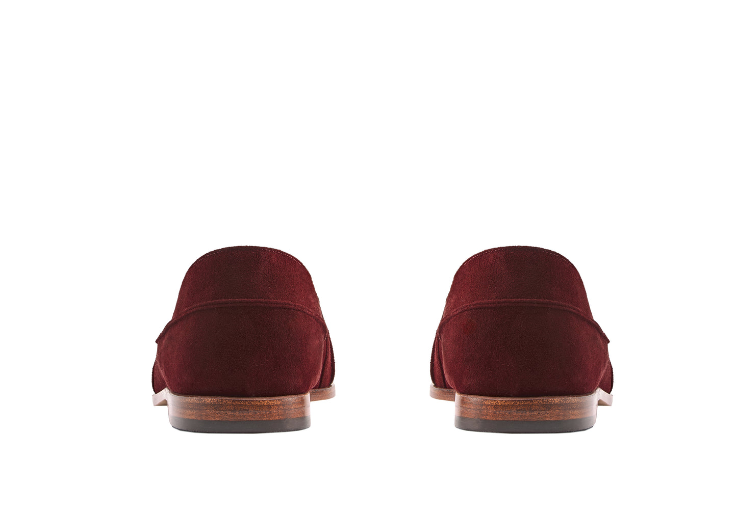 mocassim de couro vinho
