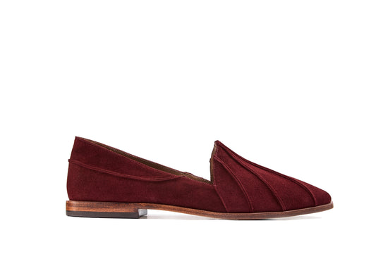 mocassim clássico de couro vinho