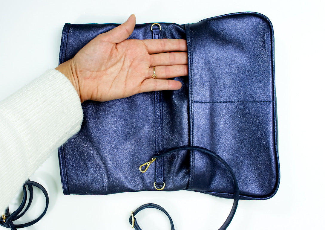 Bolsa Leque Azul Marinho