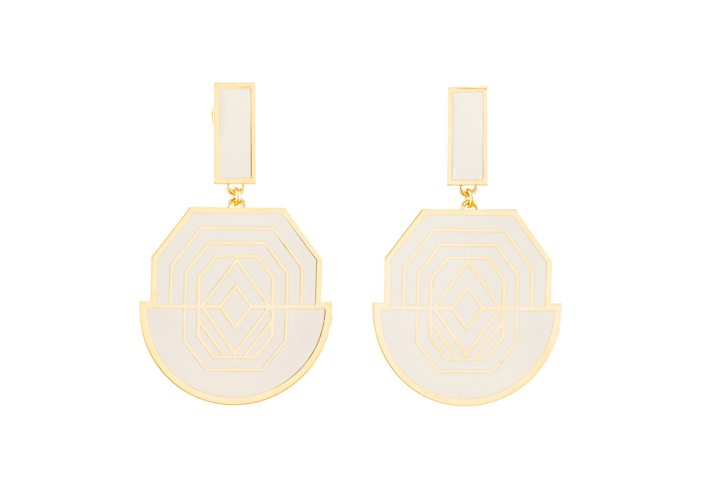 Brincos Akila Off White