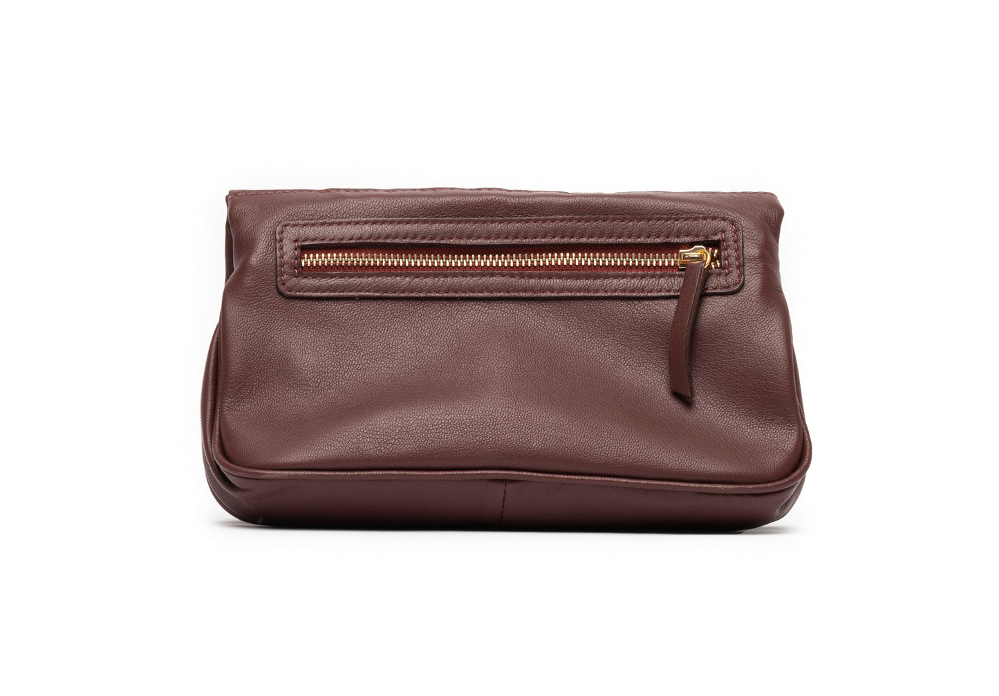bolsa artesanal de couro marrom 