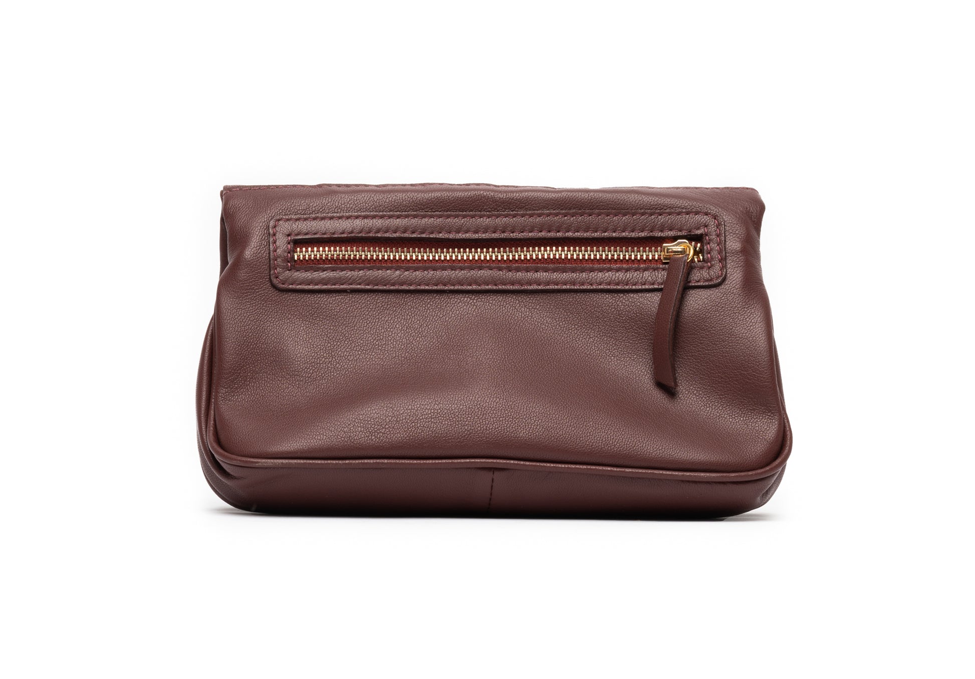bolsa artesanal de couro marrom 