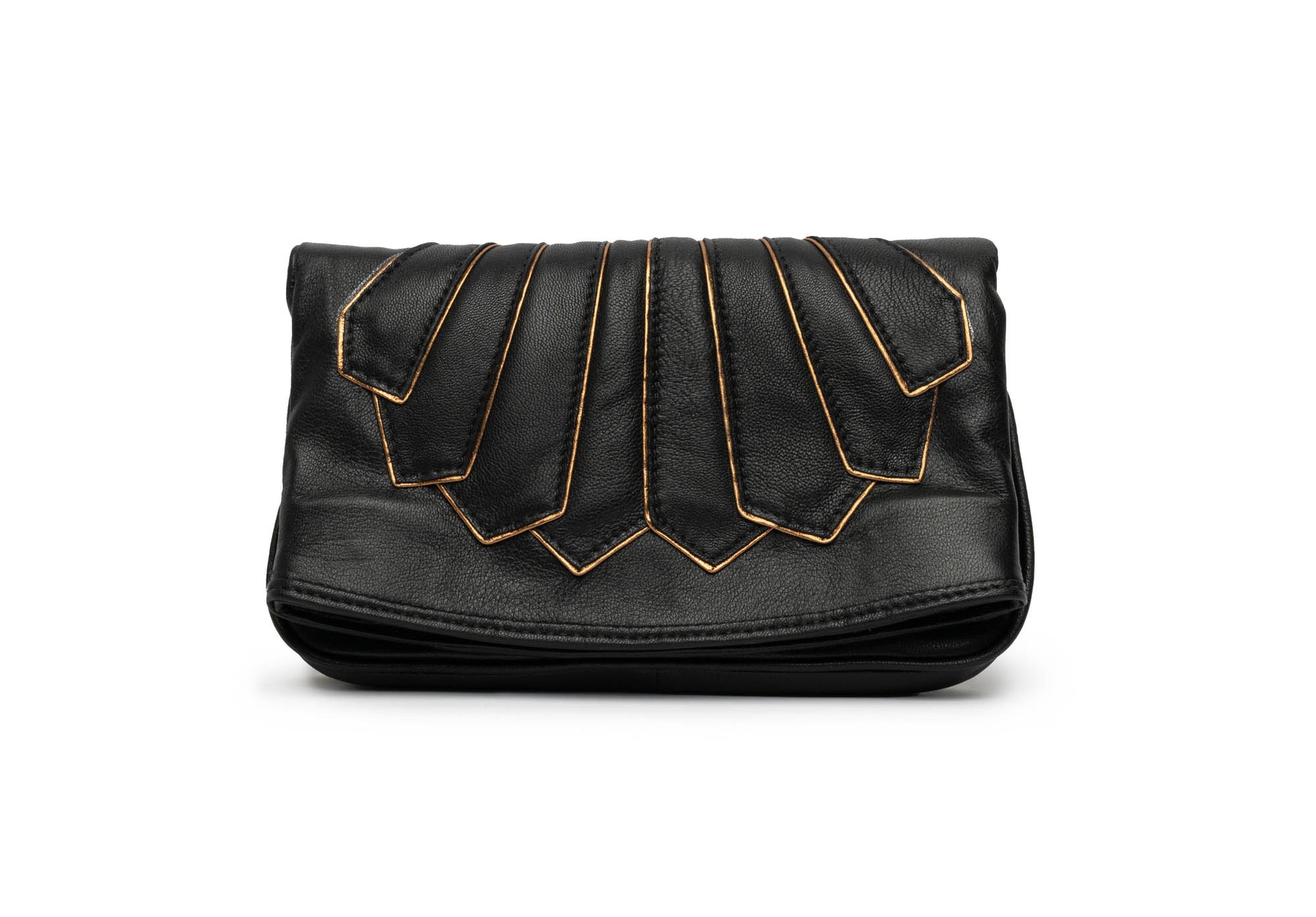 Bolsa de couro atiracolo preta