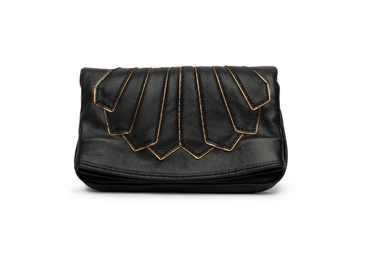 Bolsa de couro atiracolo preta