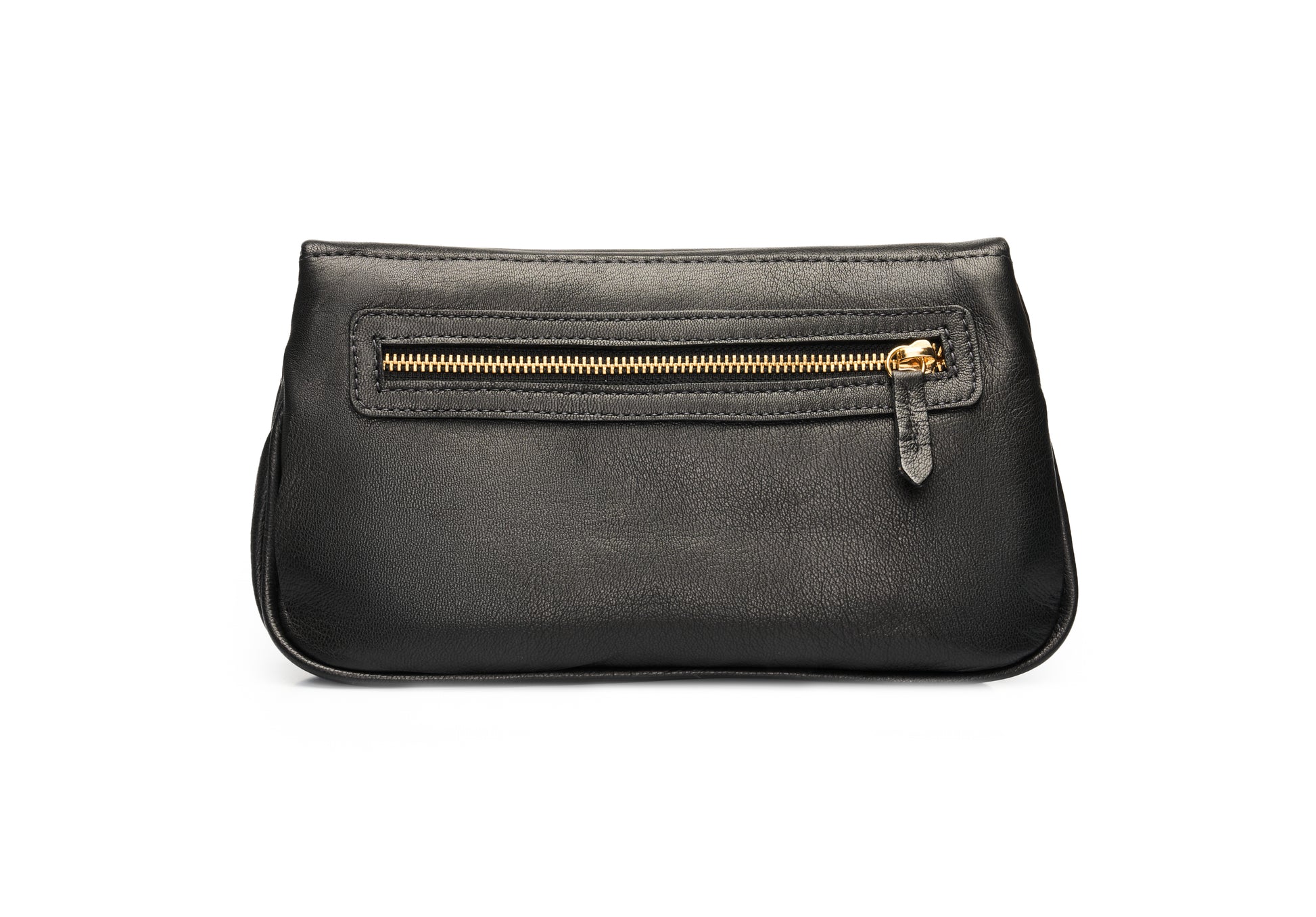 bolsa femina de couro preta chique