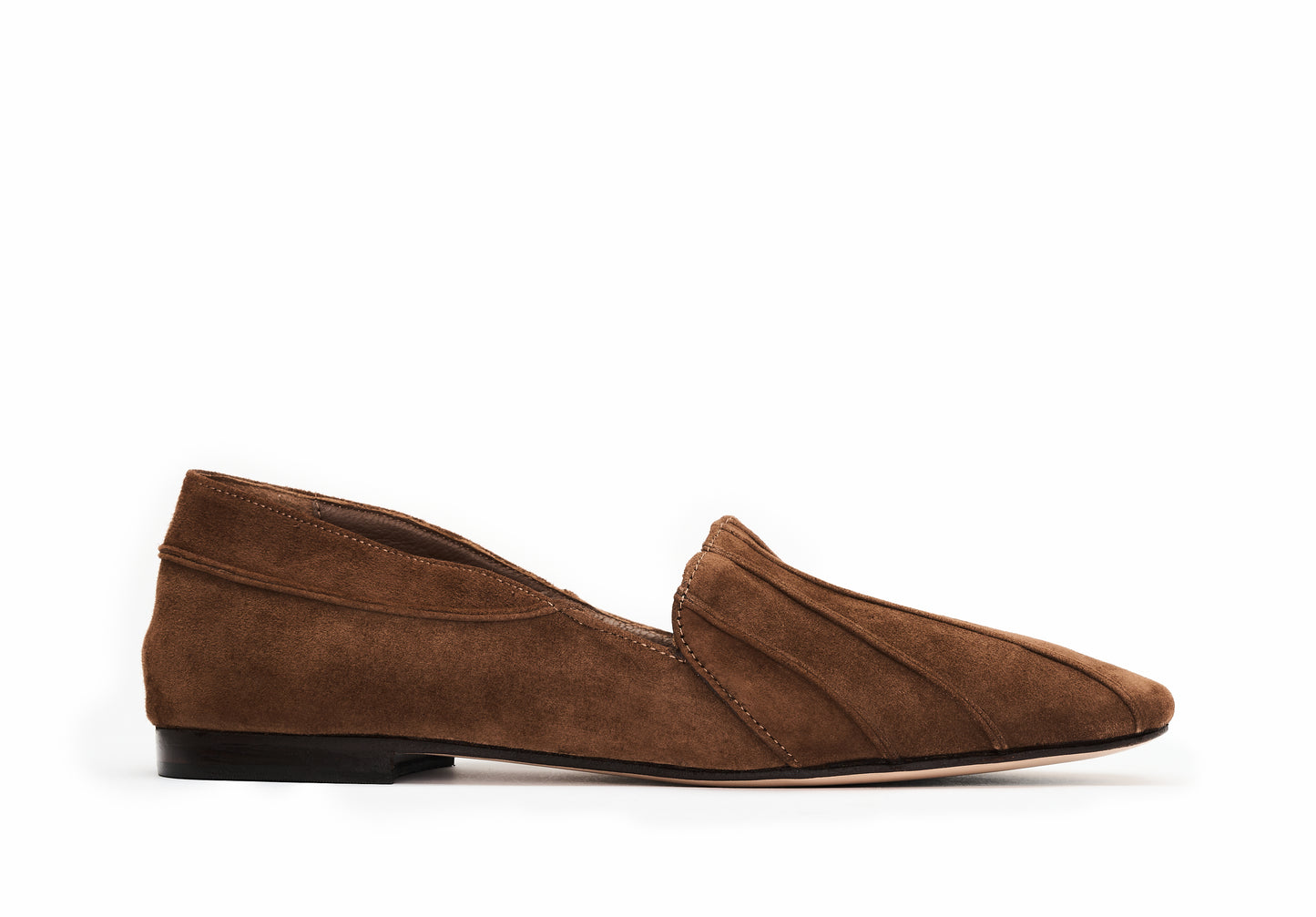 mocassim de couro marrom