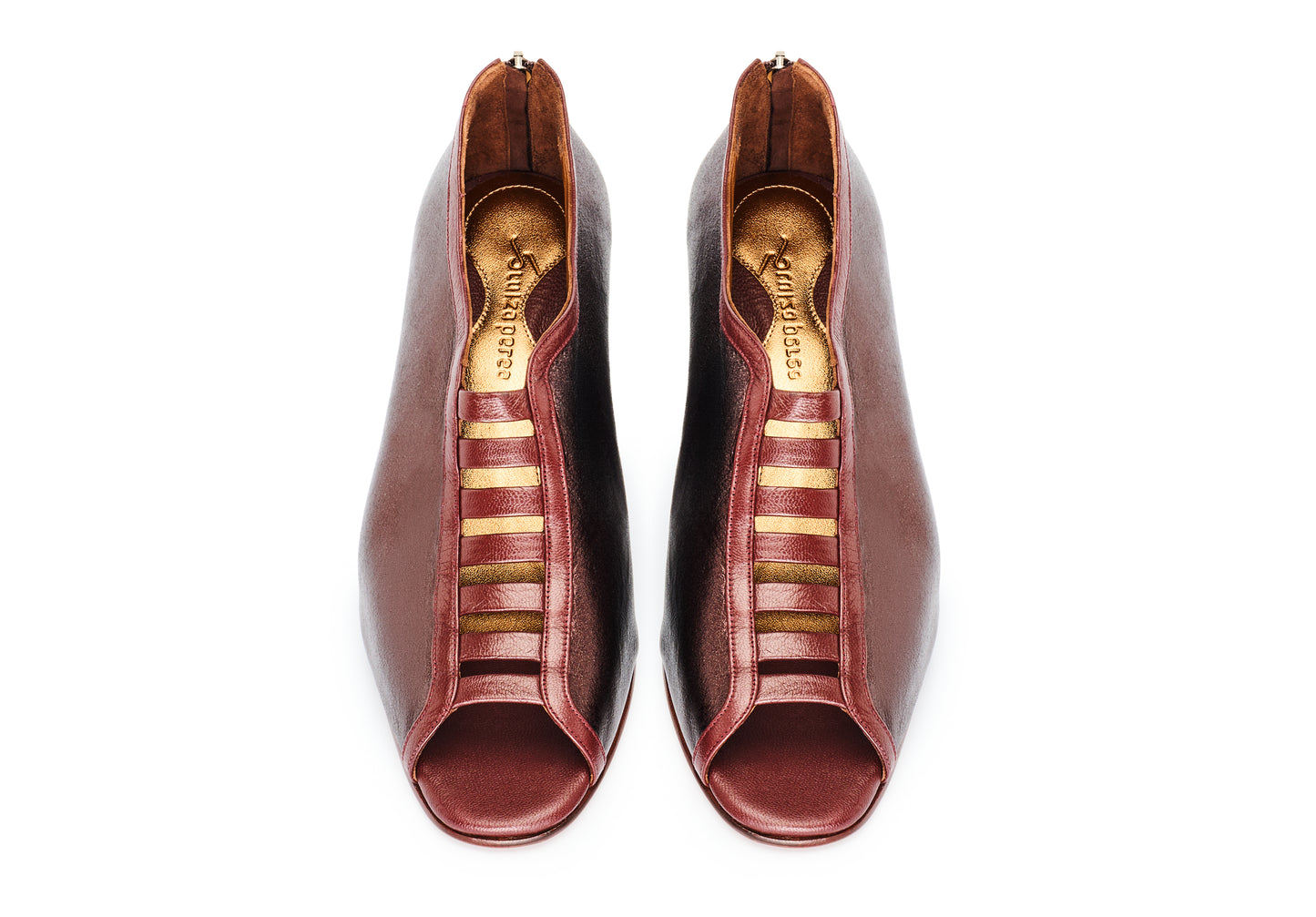 sapato feminino confortável de couro vinho 