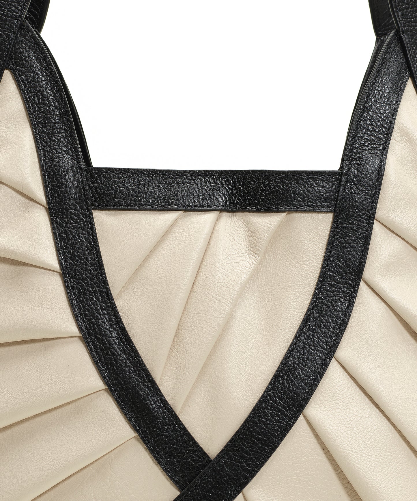 bolsa feminina de couro preta e branca