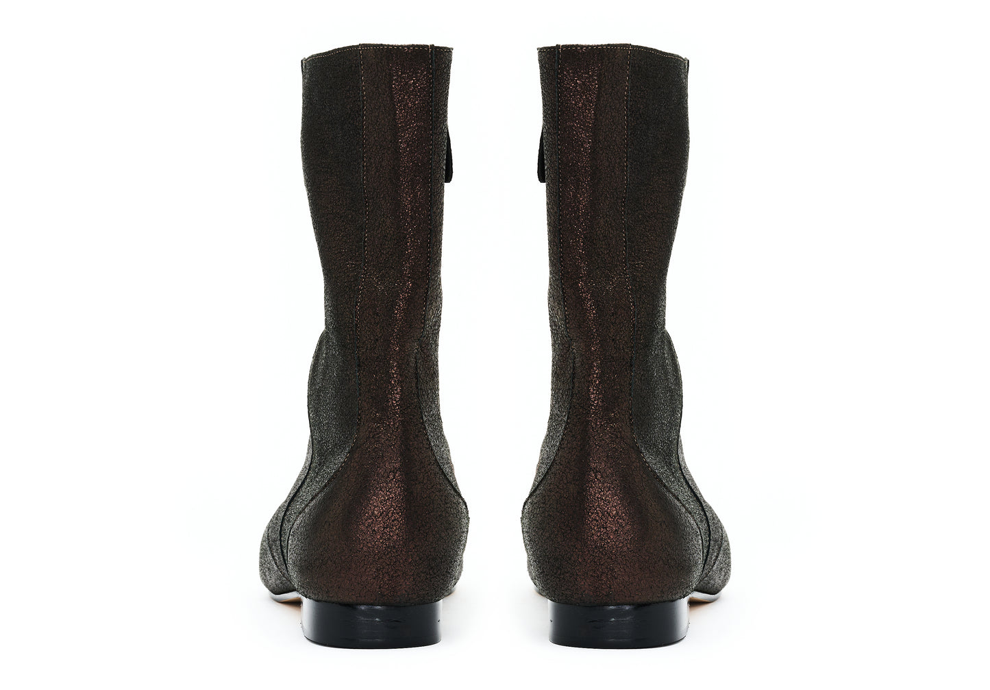 bota feminina de cano alto marrom 