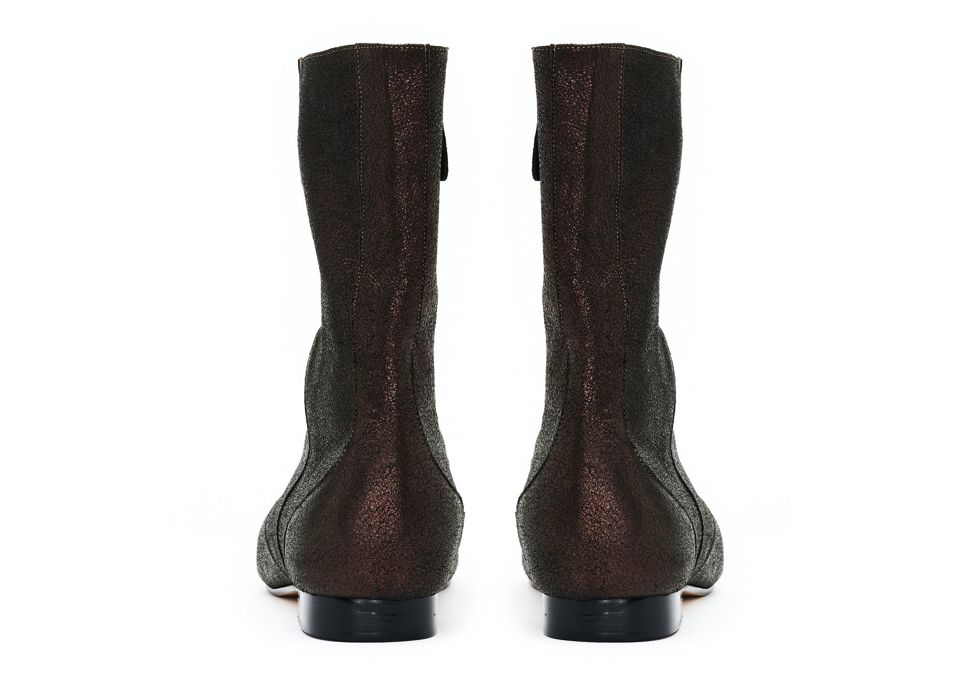 bota feminina de cano alto marrom 