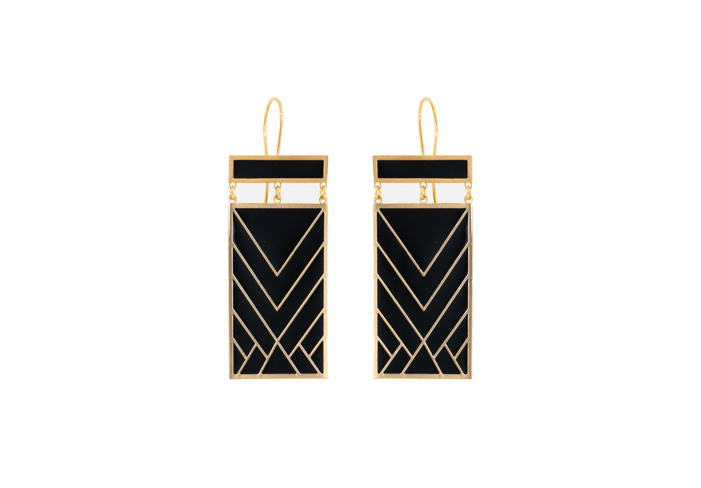 Brinco Esmaltado Preto Billie