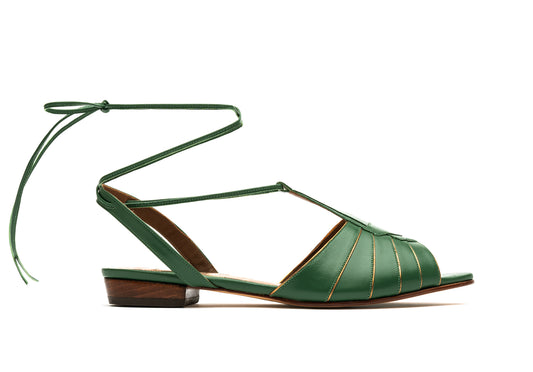 Rasteira Bico fino Verde